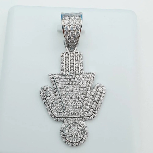 "925 Sterling Silver Cubic Zirconia Pendant, U19254757 - Picture 7 of 11